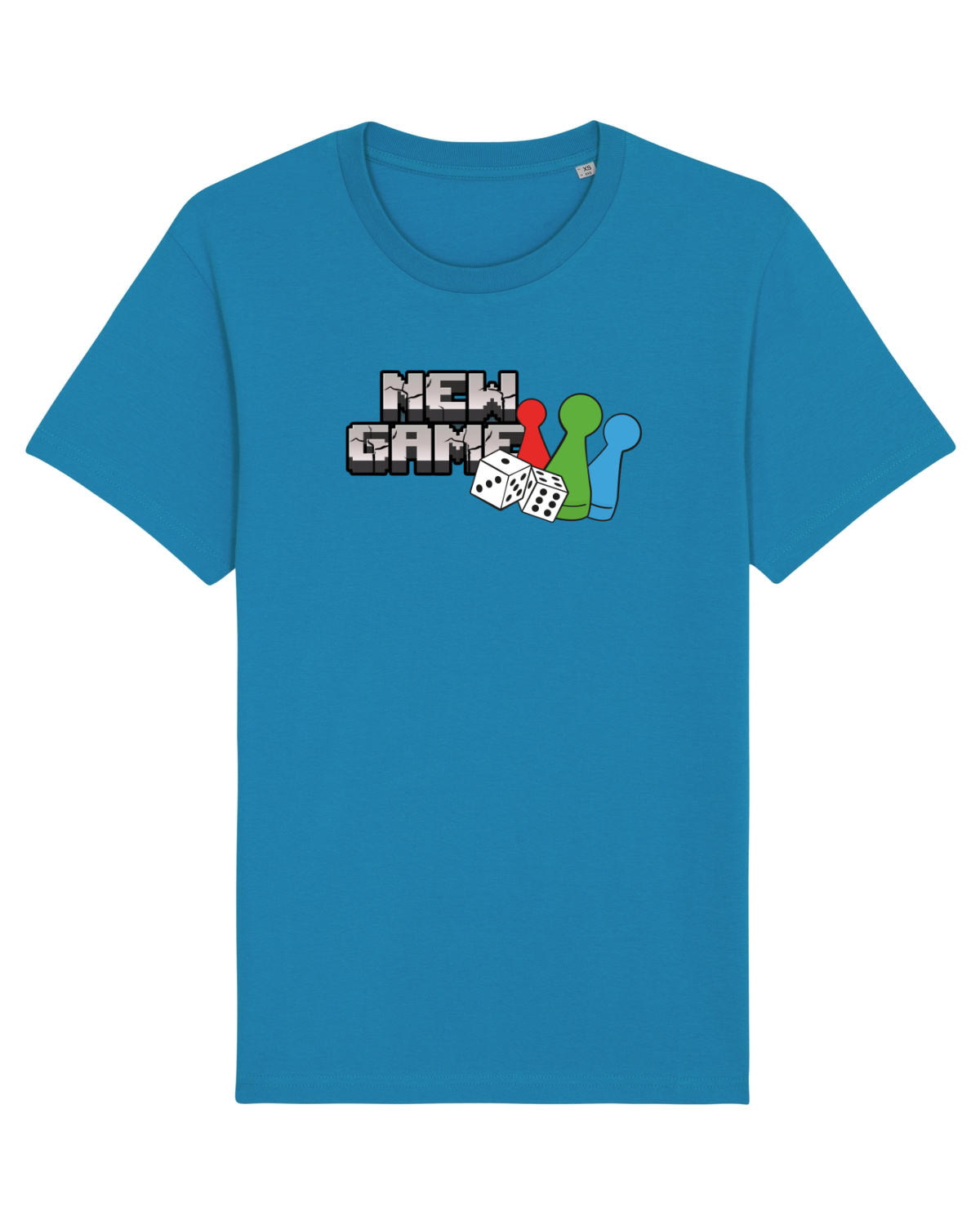 Tricou mânecă scurtă Unisex Rocker Azur