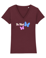 Be kind Tricou mânecă scurtă guler V Damă Evoker