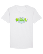 Virus Tricou mânecă scurtă guler larg Bărbat Skater