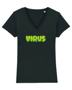 Virus Tricou mânecă scurtă guler V Damă Evoker