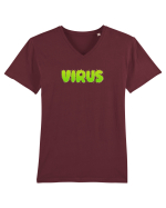 Virus Tricou mânecă scurtă guler V Bărbat Presenter