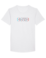 Covid  Tricou mânecă scurtă guler larg Bărbat Skater