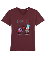 Covid  Tricou mânecă scurtă guler V Bărbat Presenter