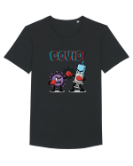 Covid  Tricou mânecă scurtă guler larg Bărbat Skater