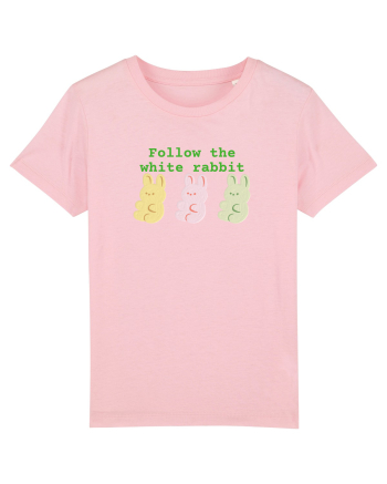 Follow the white rabbit Cotton Pink
