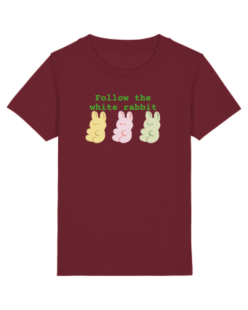 Follow the white rabbit Burgundy