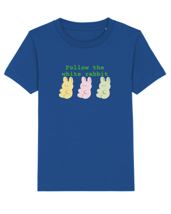 Follow the white rabbit Majorelle Blue