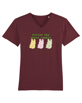 Follow the white rabbit Burgundy
