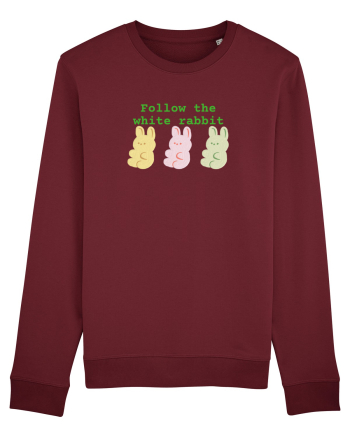Follow the white rabbit Burgundy