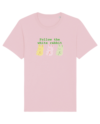 Follow the white rabbit Cotton Pink