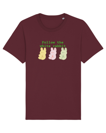 Follow the white rabbit Burgundy