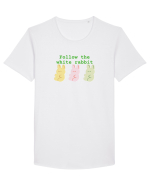 Follow the white rabbit Tricou mânecă scurtă guler larg Bărbat Skater