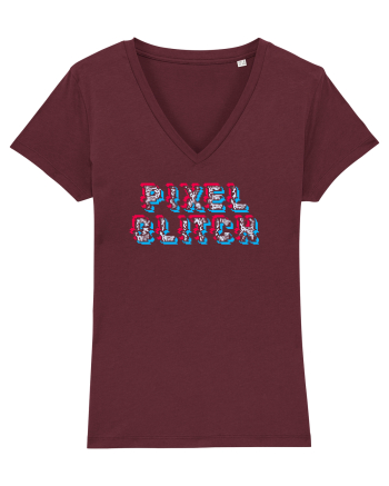 Pixel glitch  Burgundy