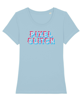 Pixel glitch  Sky Blue