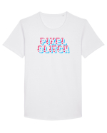 Pixel glitch  Tricou mânecă scurtă guler larg Bărbat Skater