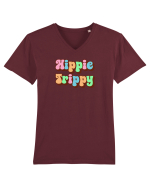 Hippie Trippy Tricou mânecă scurtă guler V Bărbat Presenter