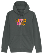 Hippie soul Hanorac cu fermoar Unisex Connector
