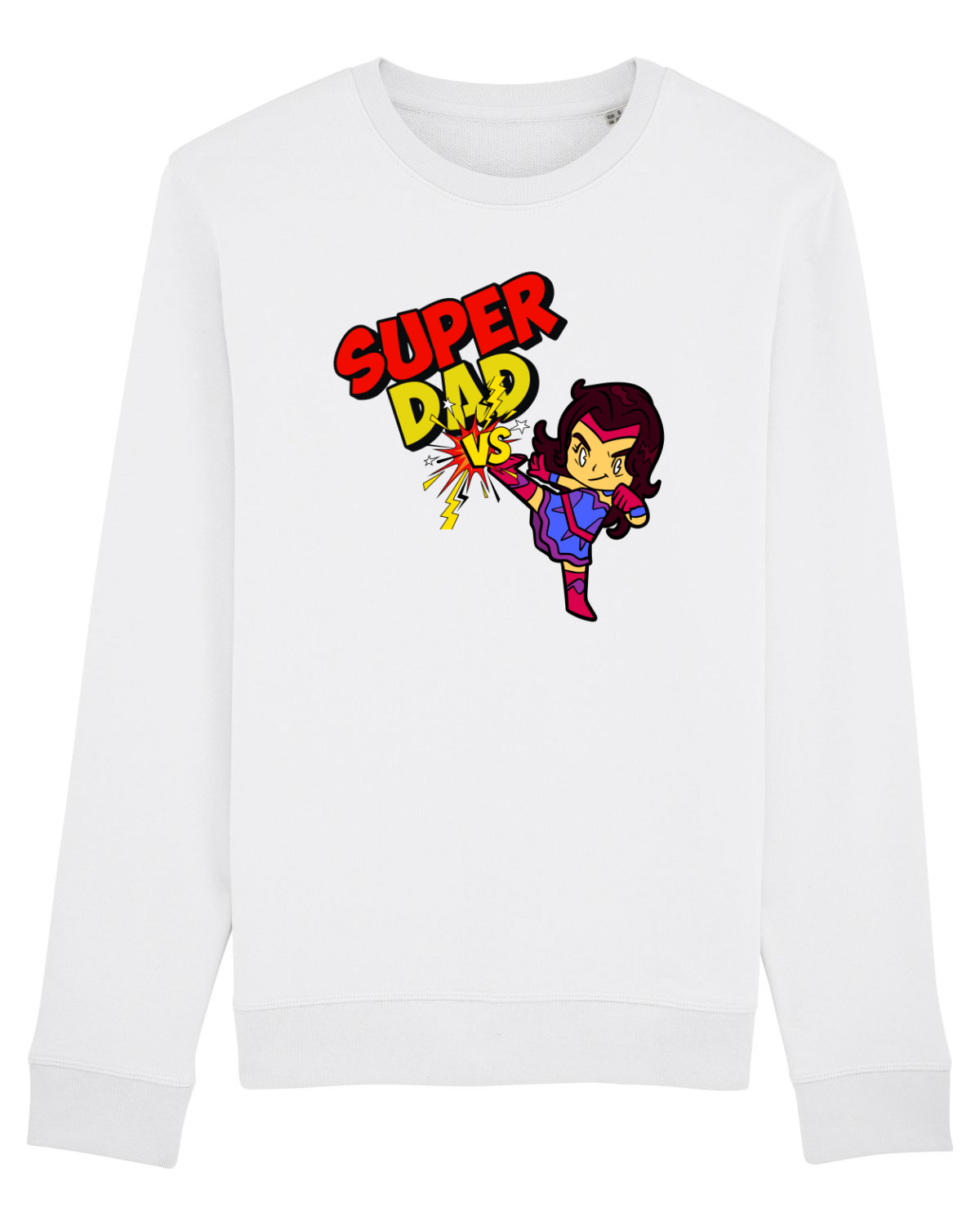 Bluză mânecă lungă Unisex Rise White