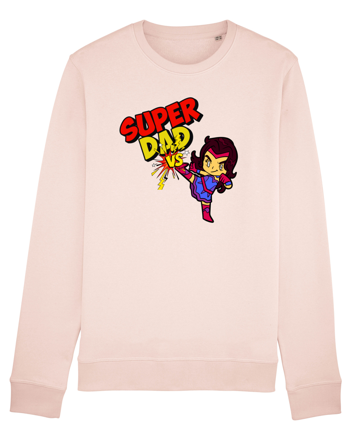 Bluză mânecă lungă Unisex Rise Candy Pink