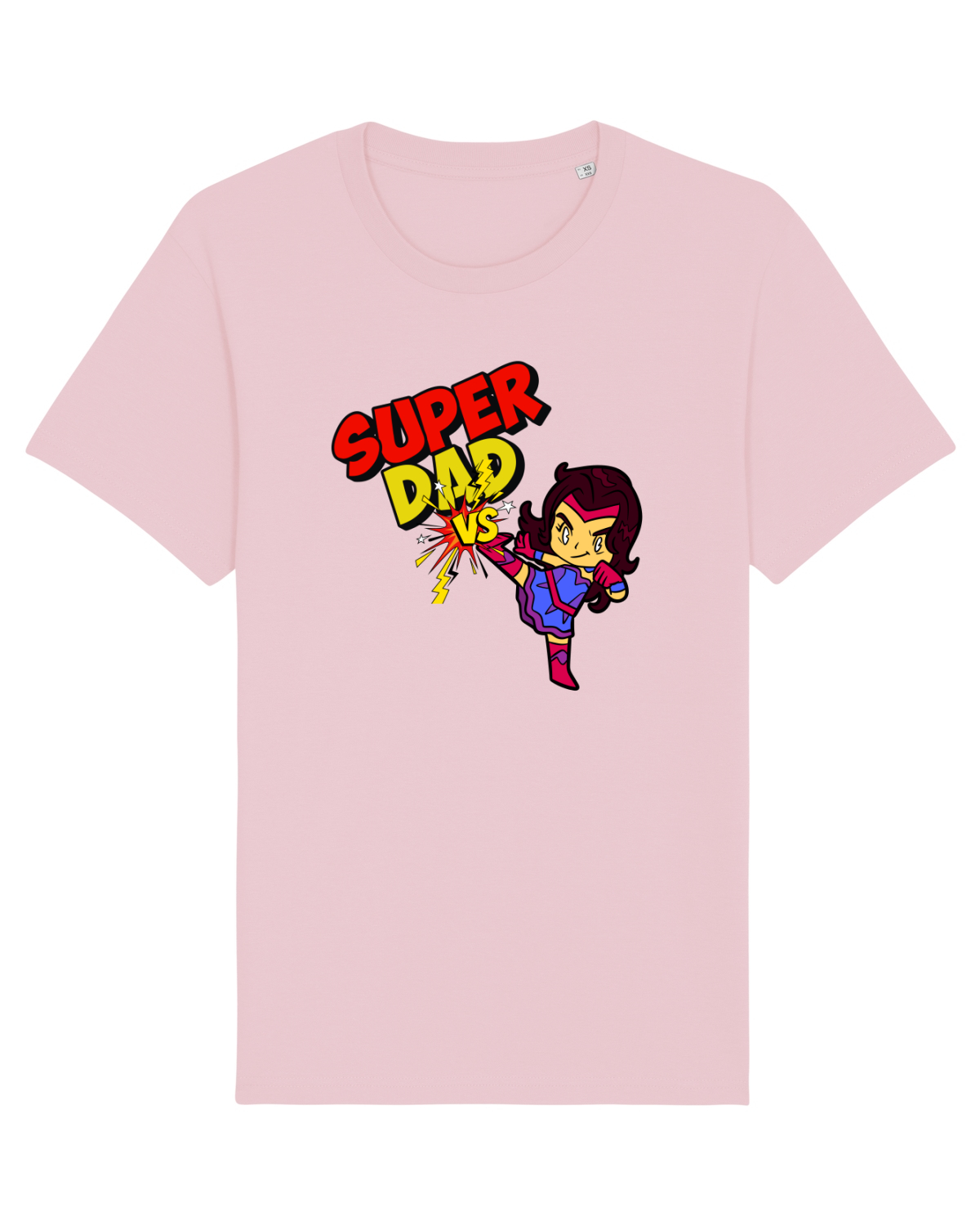 Tricou mânecă scurtă Unisex Rocker Cotton Pink