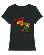 Super Dad  Tricou mânecă scurtă guler larg fitted Damă Expresser
