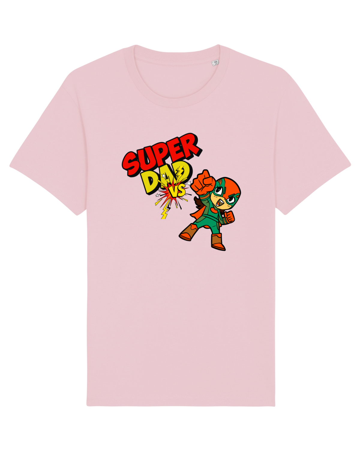 Tricou mânecă scurtă Unisex Rocker Cotton Pink