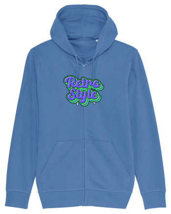 Retro style  Bright Blue