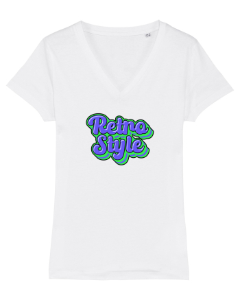 Retro style  White