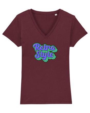 Retro style  Burgundy