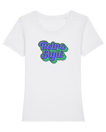 Retro style  White