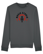 Music studio  Bluză mânecă lungă Unisex Rise