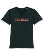 Flowers  Tricou mânecă scurtă guler V Bărbat Presenter