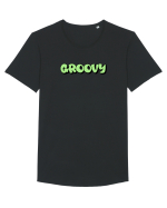 Groovy Tricou mânecă scurtă guler larg Bărbat Skater