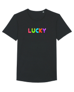 Lucky Tricou mânecă scurtă guler larg Bărbat Skater