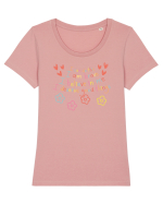 I'believe in me Tricou mânecă scurtă guler larg fitted Damă Expresser