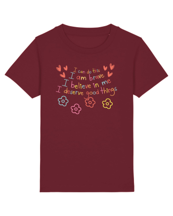 I'believe in me Burgundy
