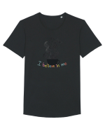 I believe in me Tricou mânecă scurtă guler larg Bărbat Skater