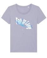 Fall in love Tricou mânecă scurtă guler larg fitted Damă Expresser