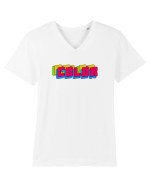 Color Tricou mânecă scurtă guler V Bărbat Presenter