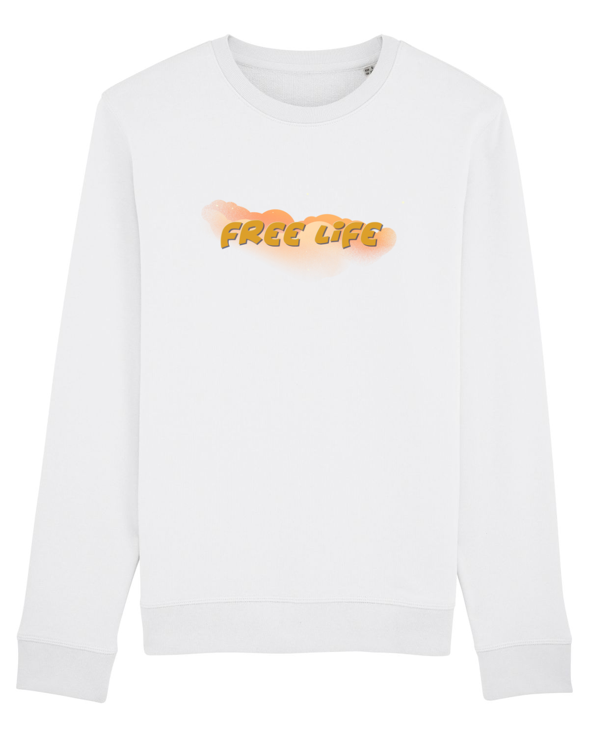 Bluză mânecă lungă Unisex Rise White