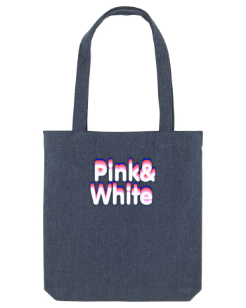 Pink& white  Midnight Blue