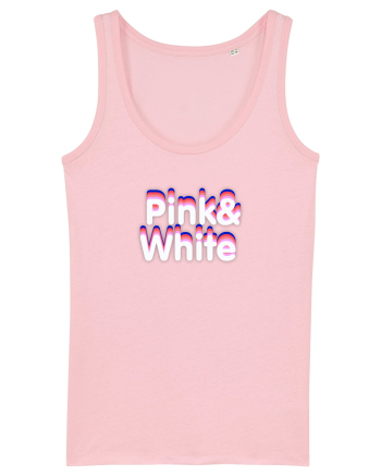 Pink& white  Cotton Pink