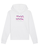 Pink& white  Hanorac Unisex Drummer