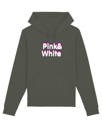 Pink& white  Khaki