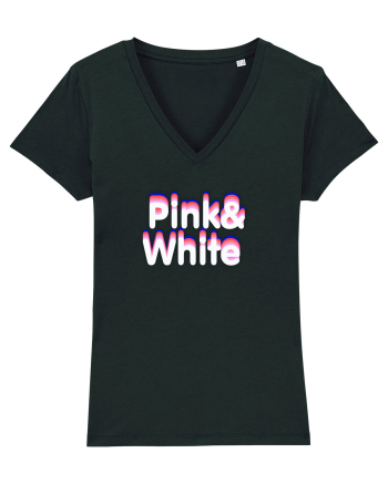 Pink& white  Black