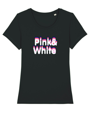 Pink& white  Black