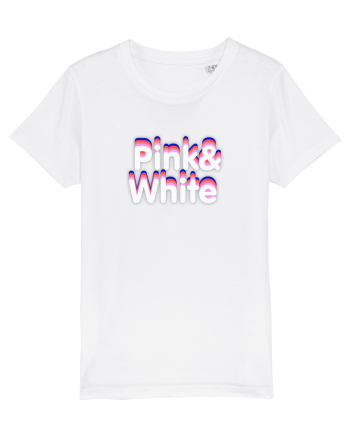 Pink& white  White