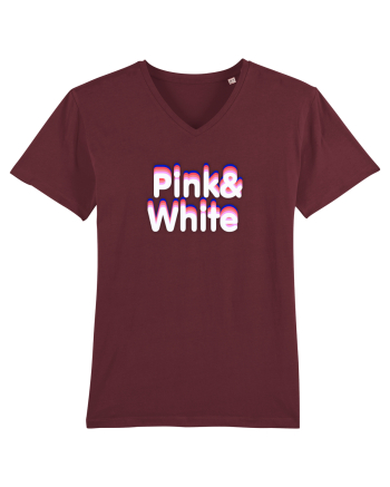 Pink& white  Burgundy