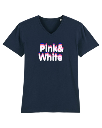 Pink& white  French Navy