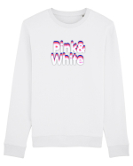 Pink& white  Bluză mânecă lungă Unisex Rise